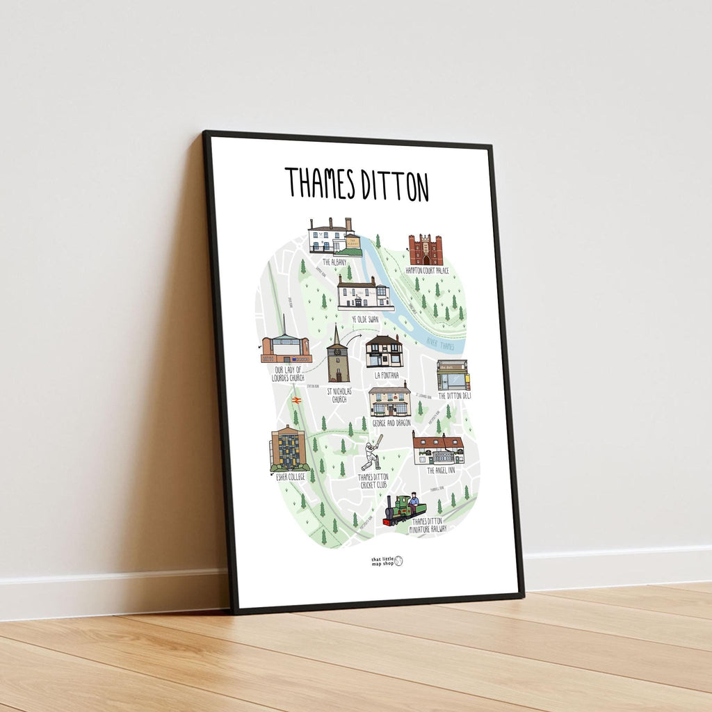 Thames Ditton Map