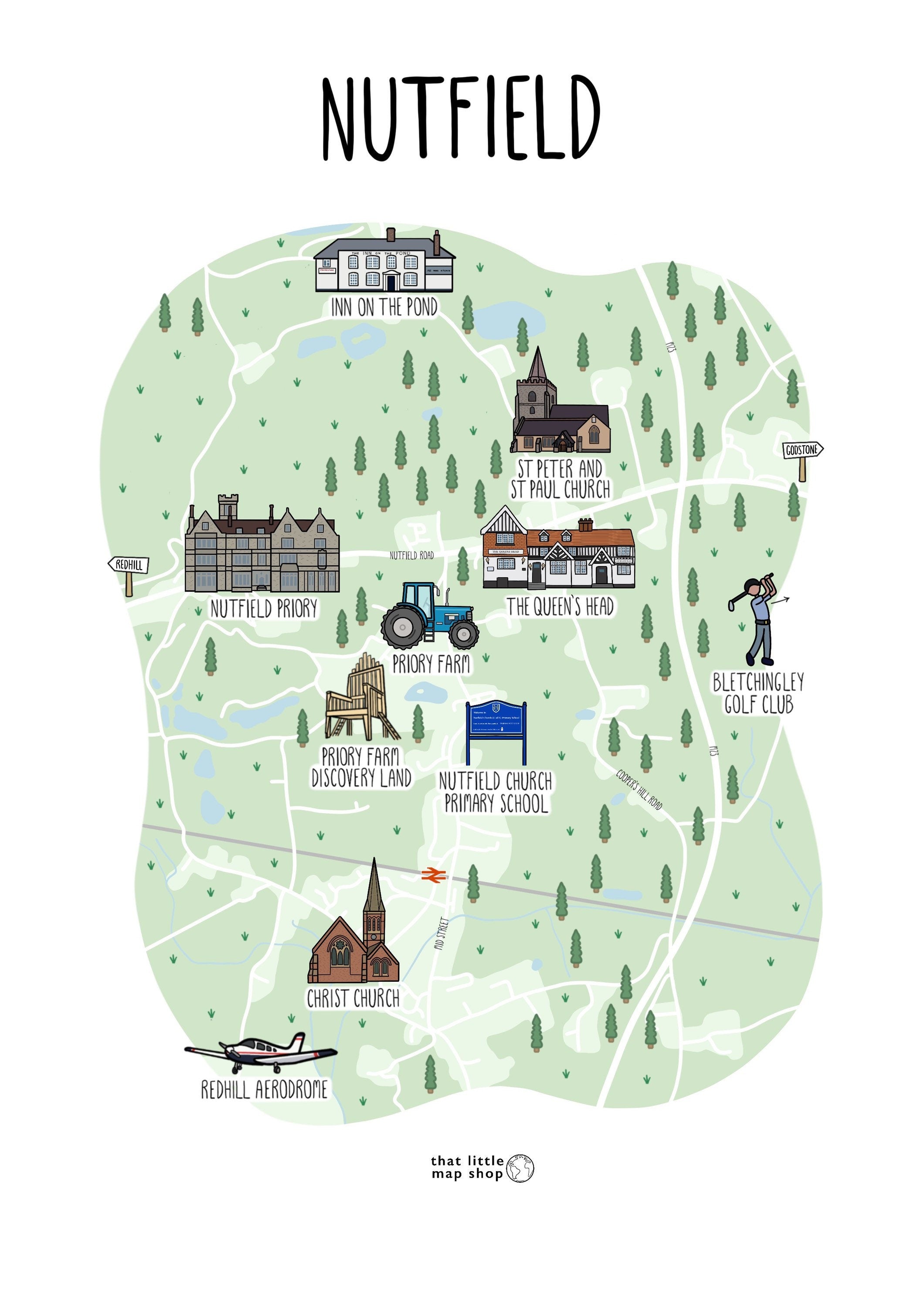 Nutfield Map