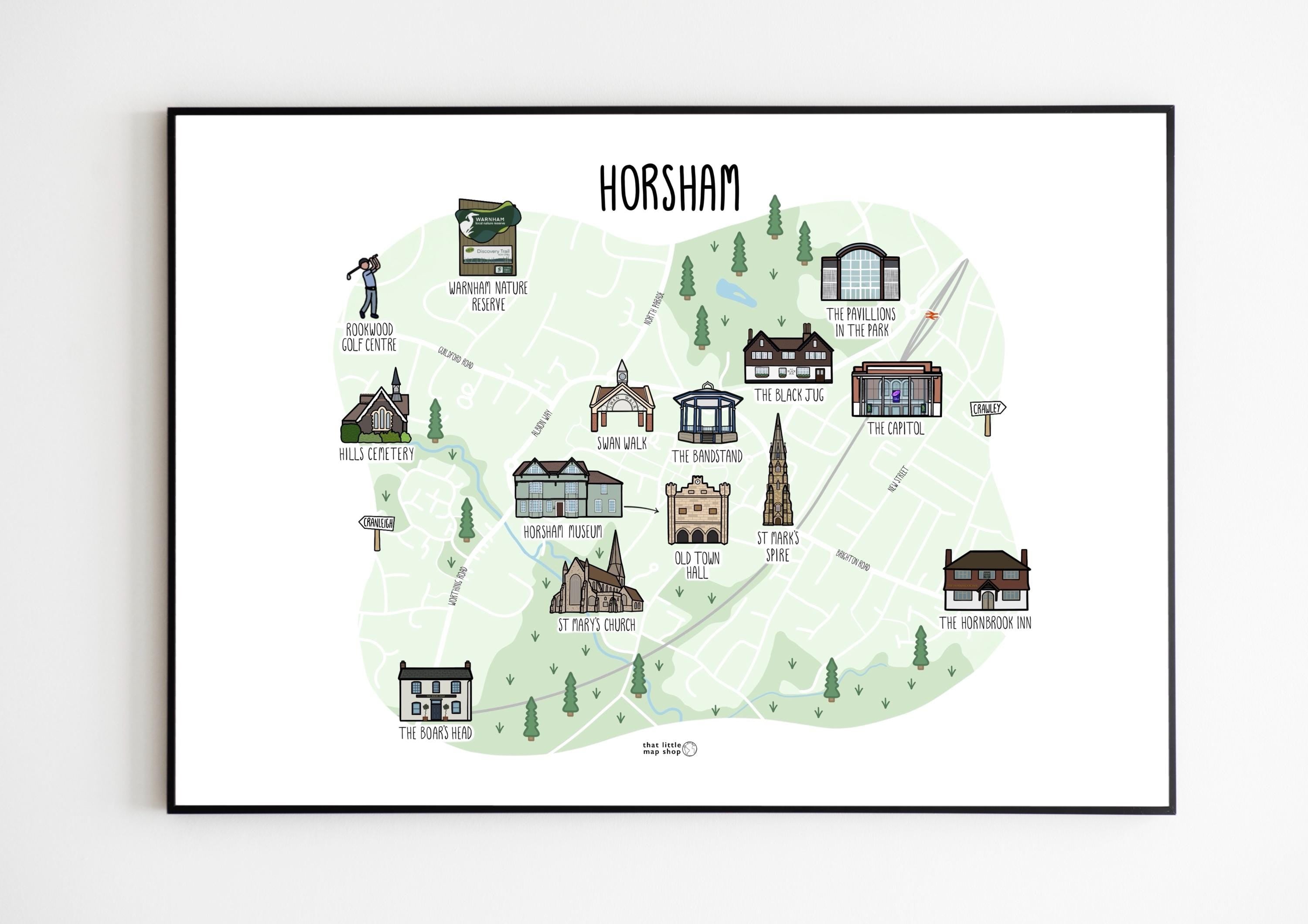 Horsham Map