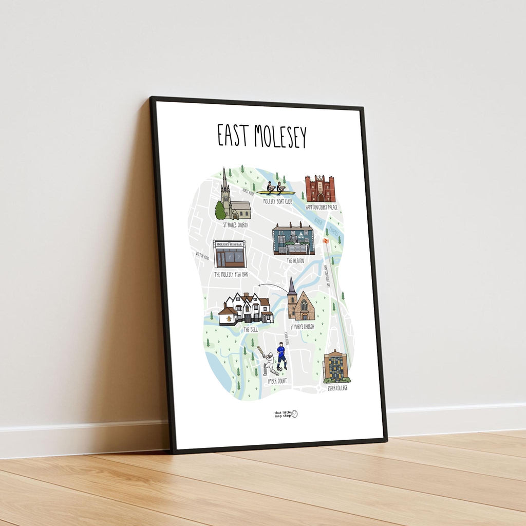 East Molesey Map