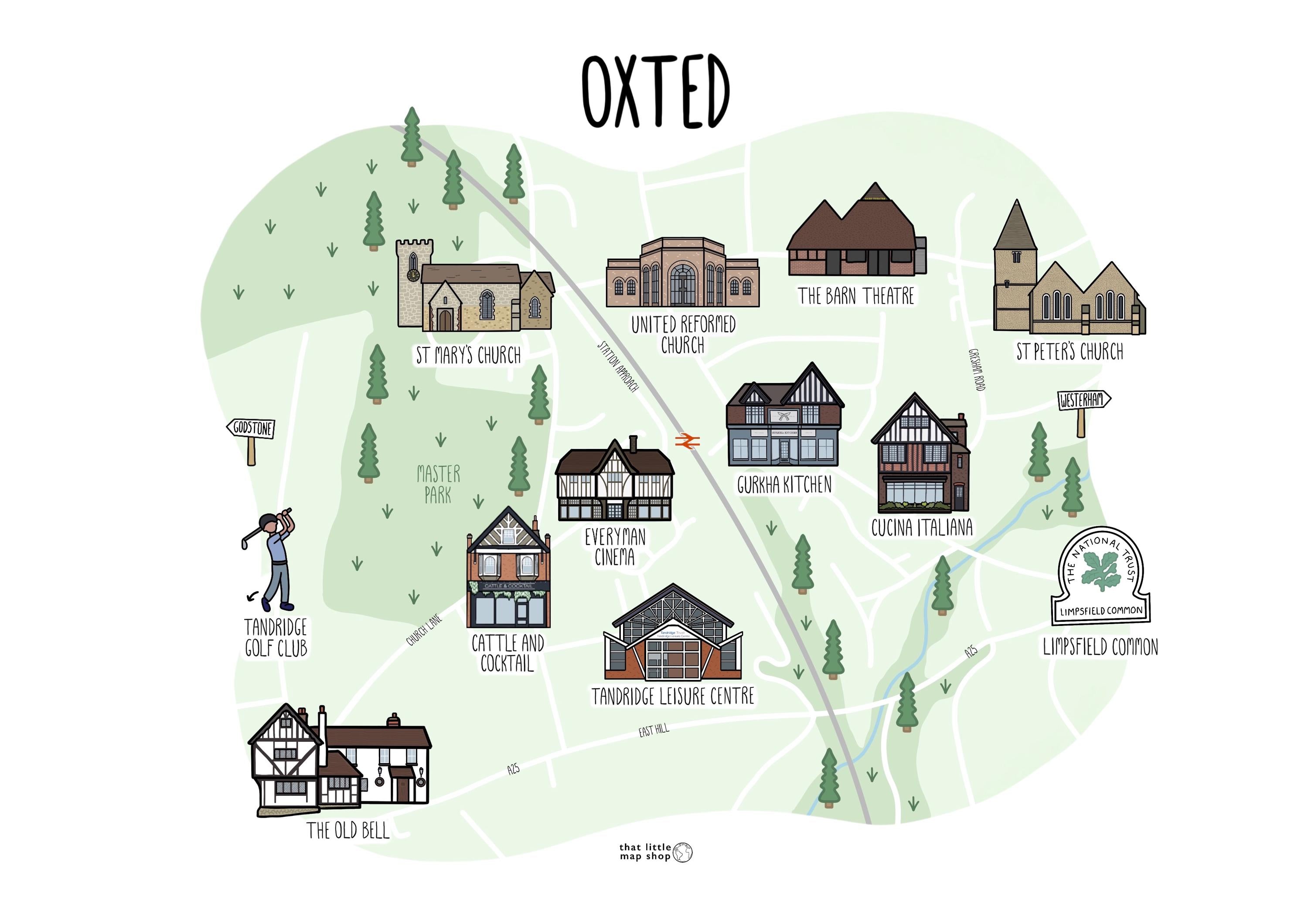 Oxted Map