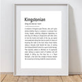 Kingstonian Definition Print