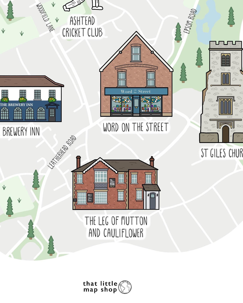 Ashtead Map