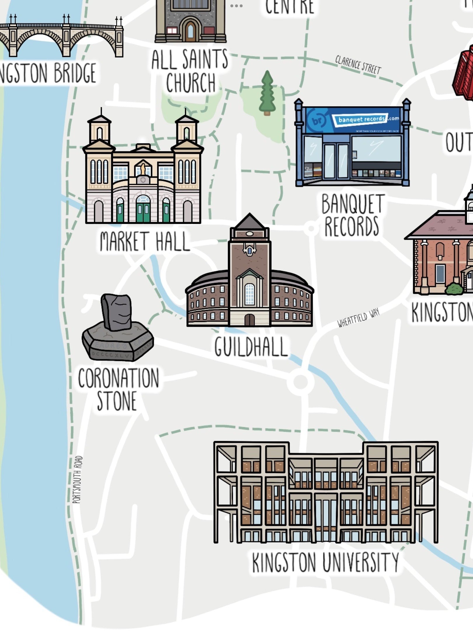 Kingston upon Thames Map