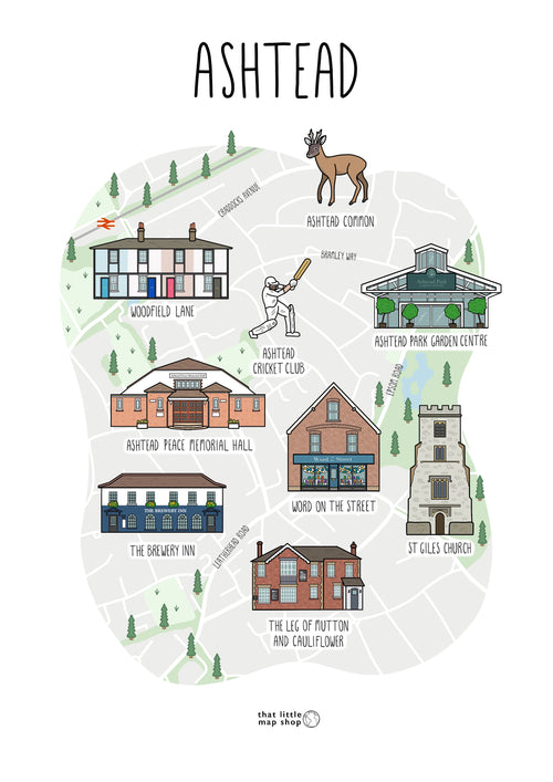 Ashtead Map