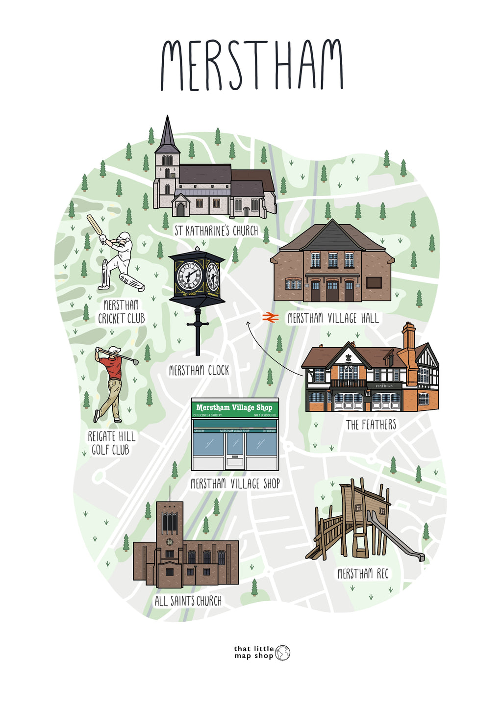 Merstham Map