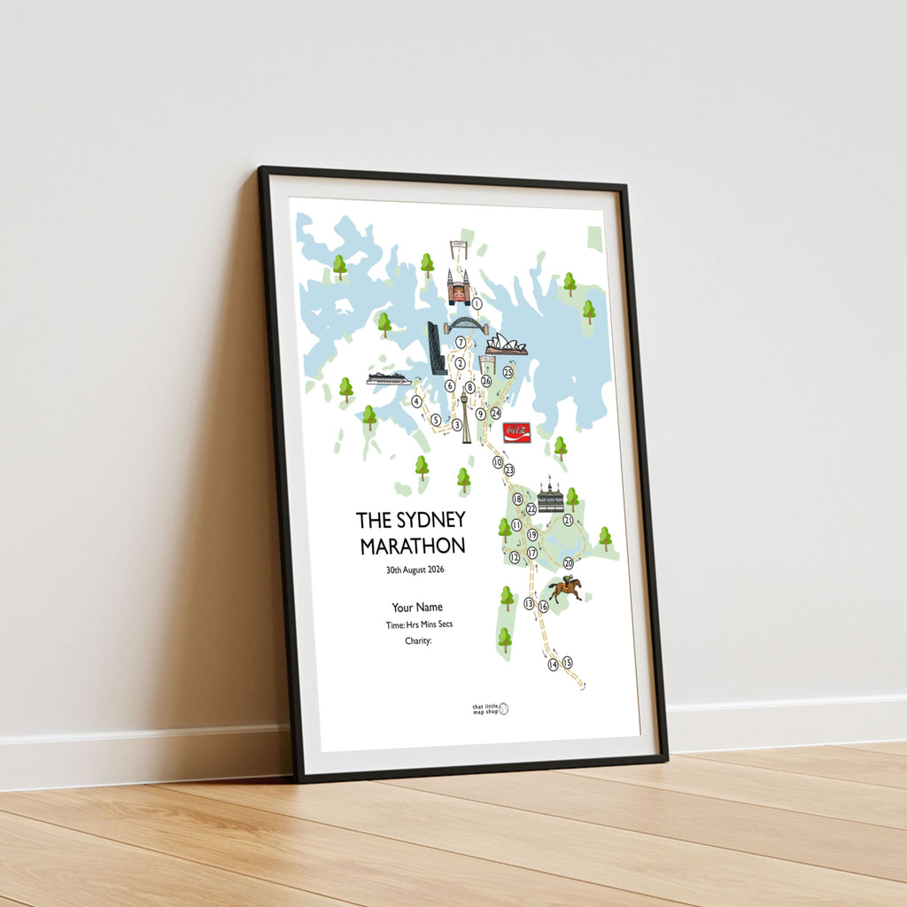 Sydney Marathon Race Map