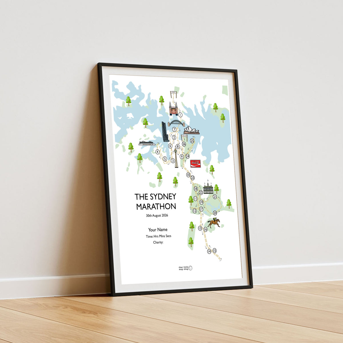 Sydney Marathon Race Map