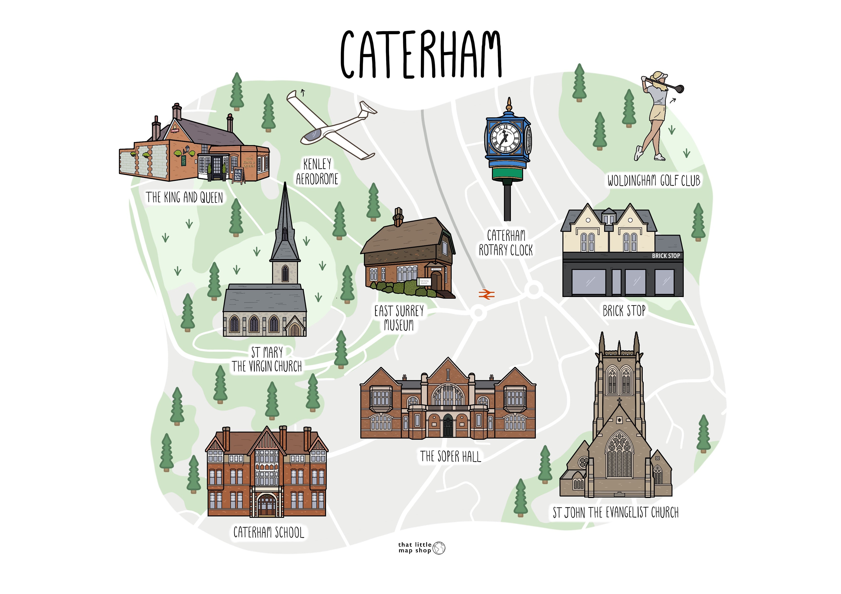 Caterham Map