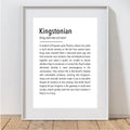 Kingstonian Definition Print