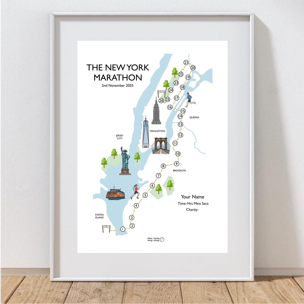 New York Marathon Race Map