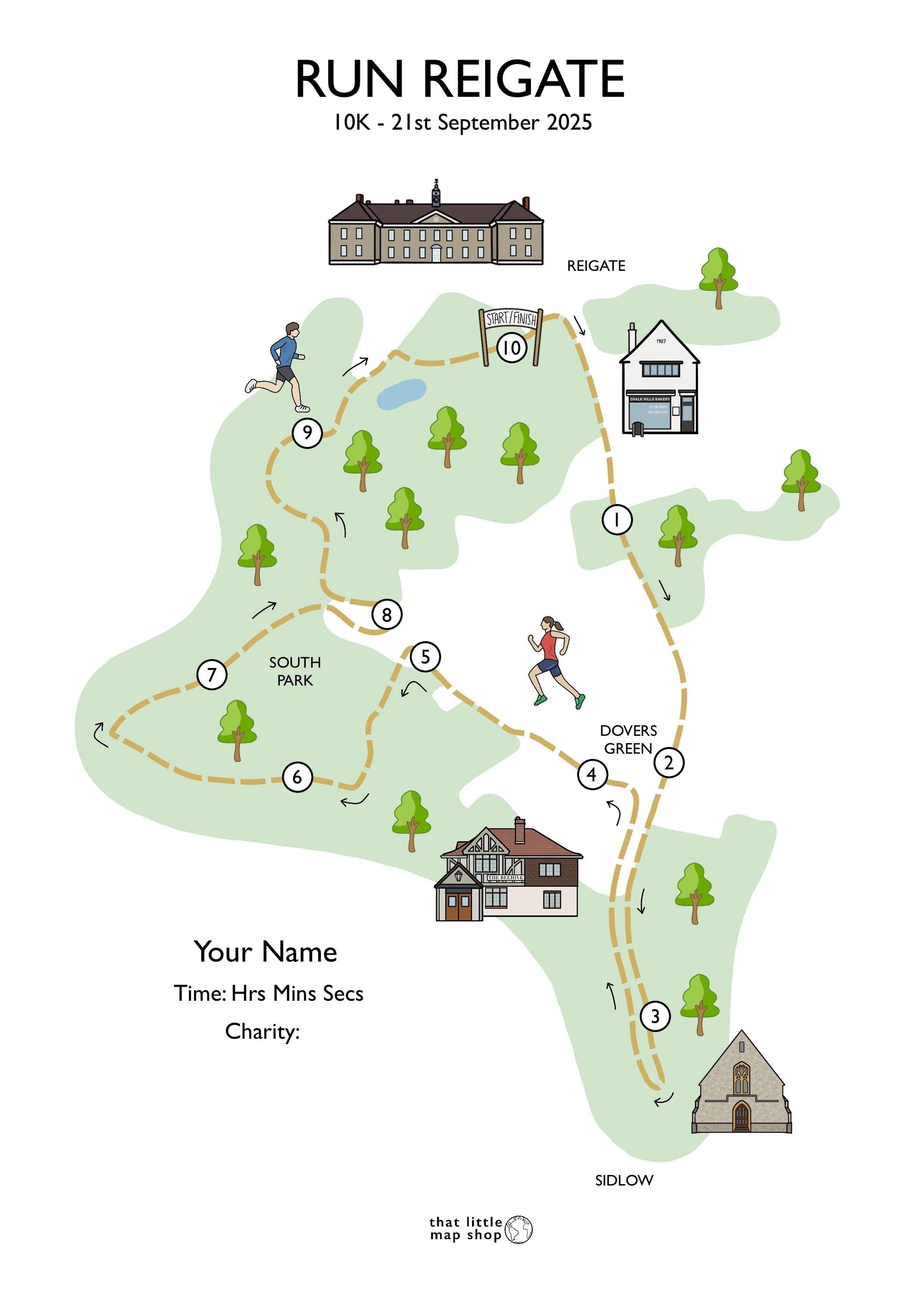 Run Reigate Race Map