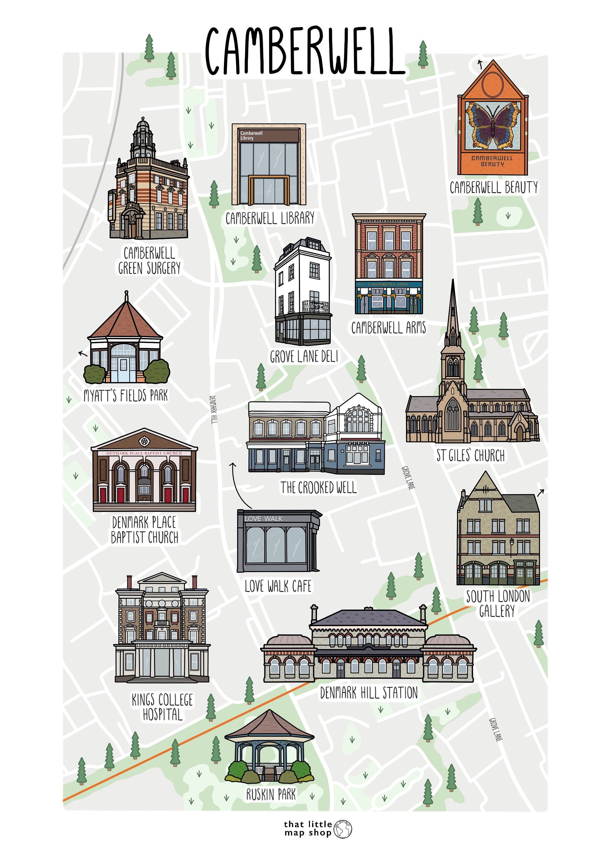 Camberwell Map