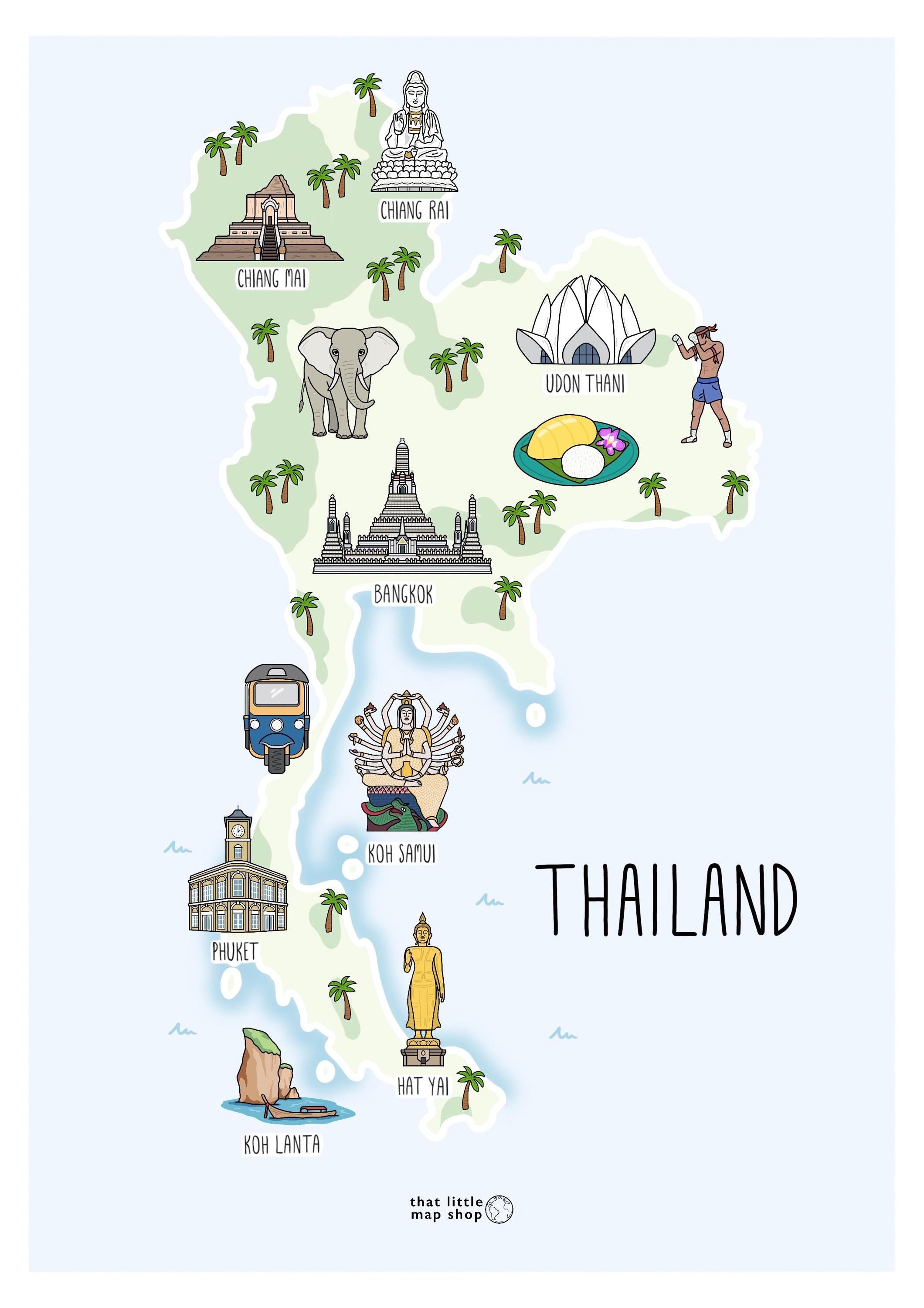 Thailand Map