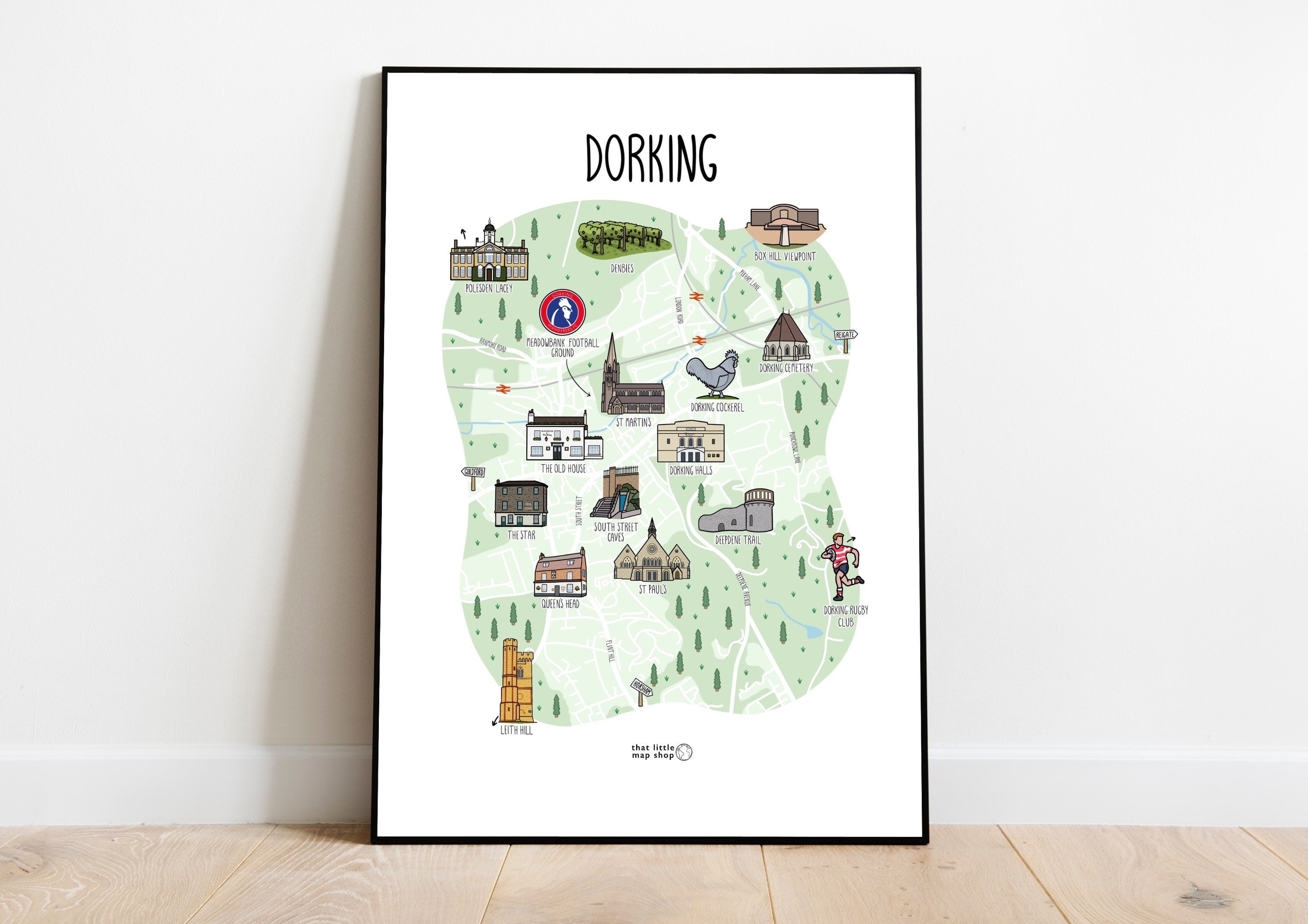 Dorking Map