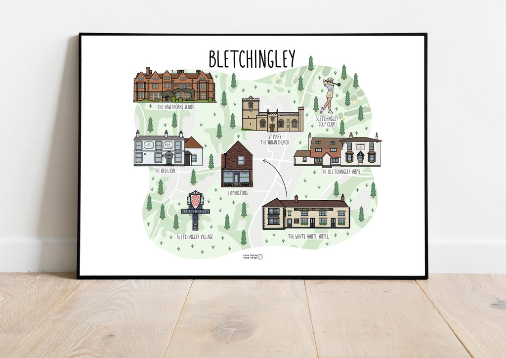 Bletchingley Map