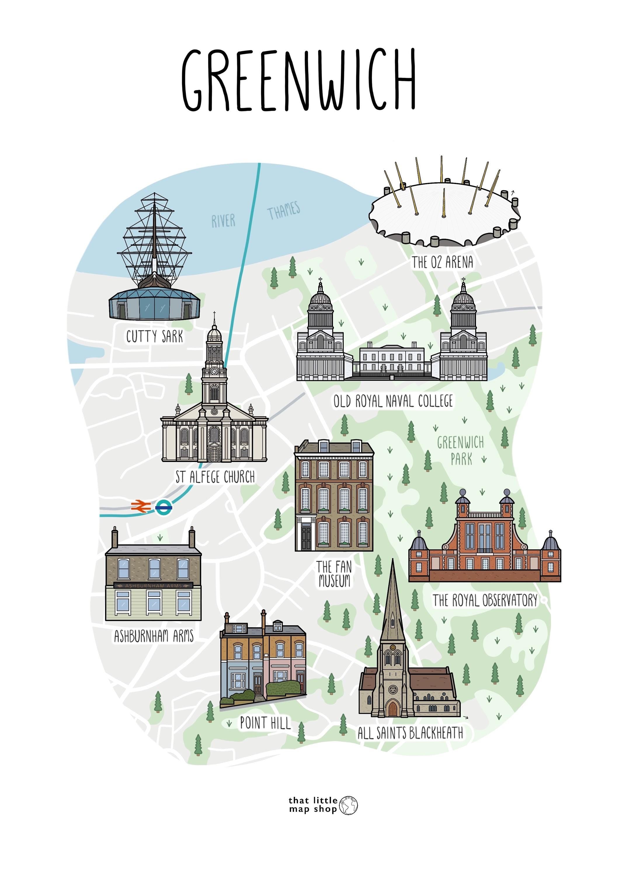 Greenwich Map