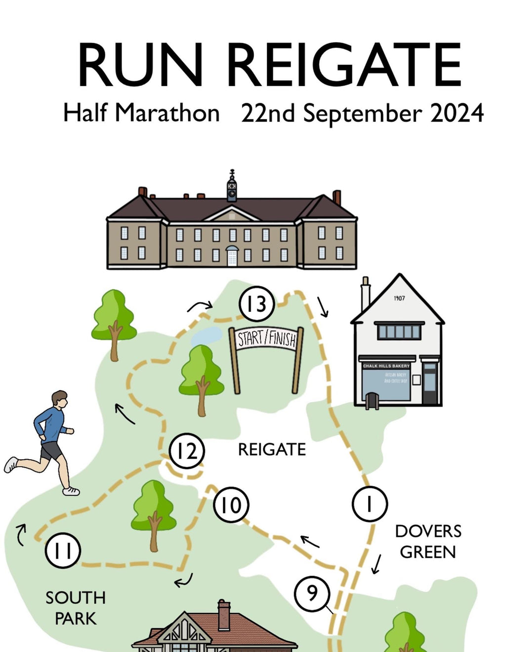 Run Reigate Race Map