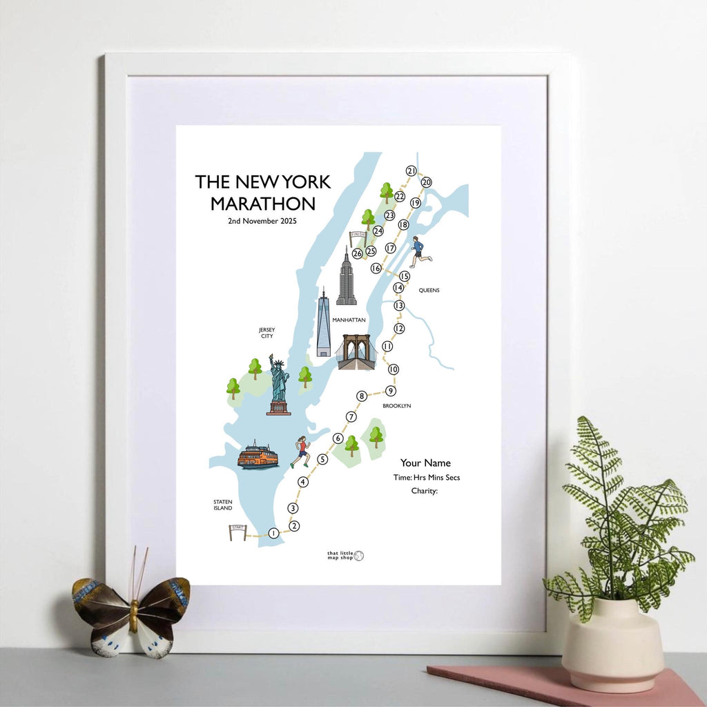 New York Marathon Race Map