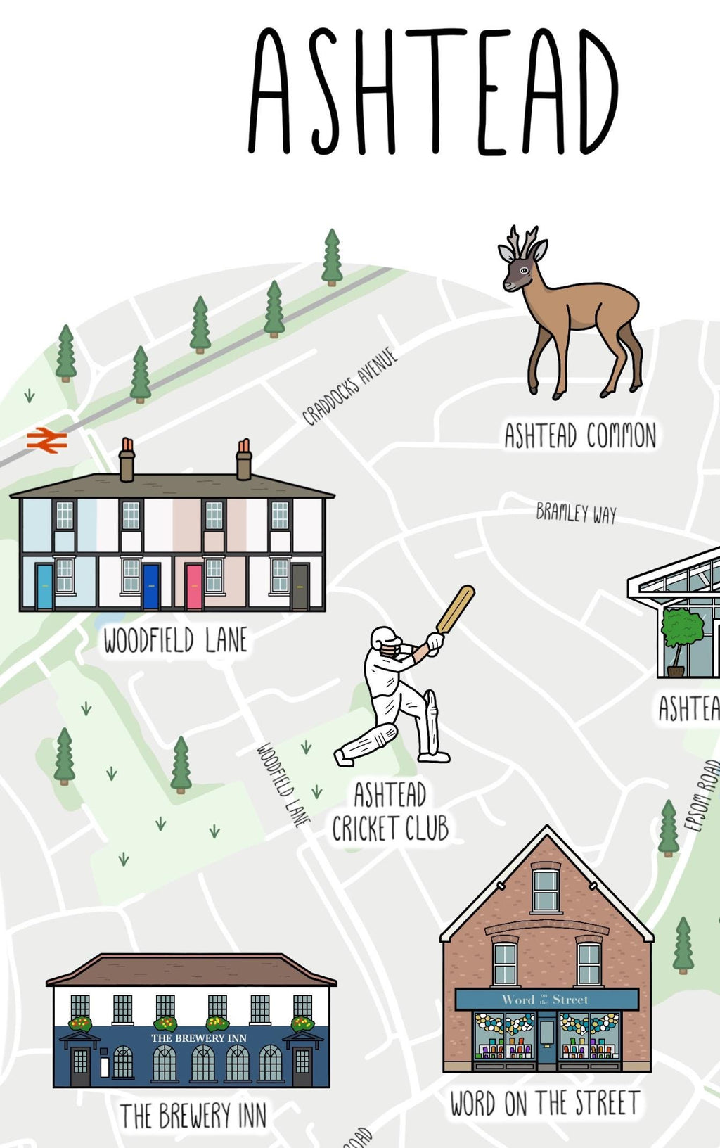 Ashtead Map