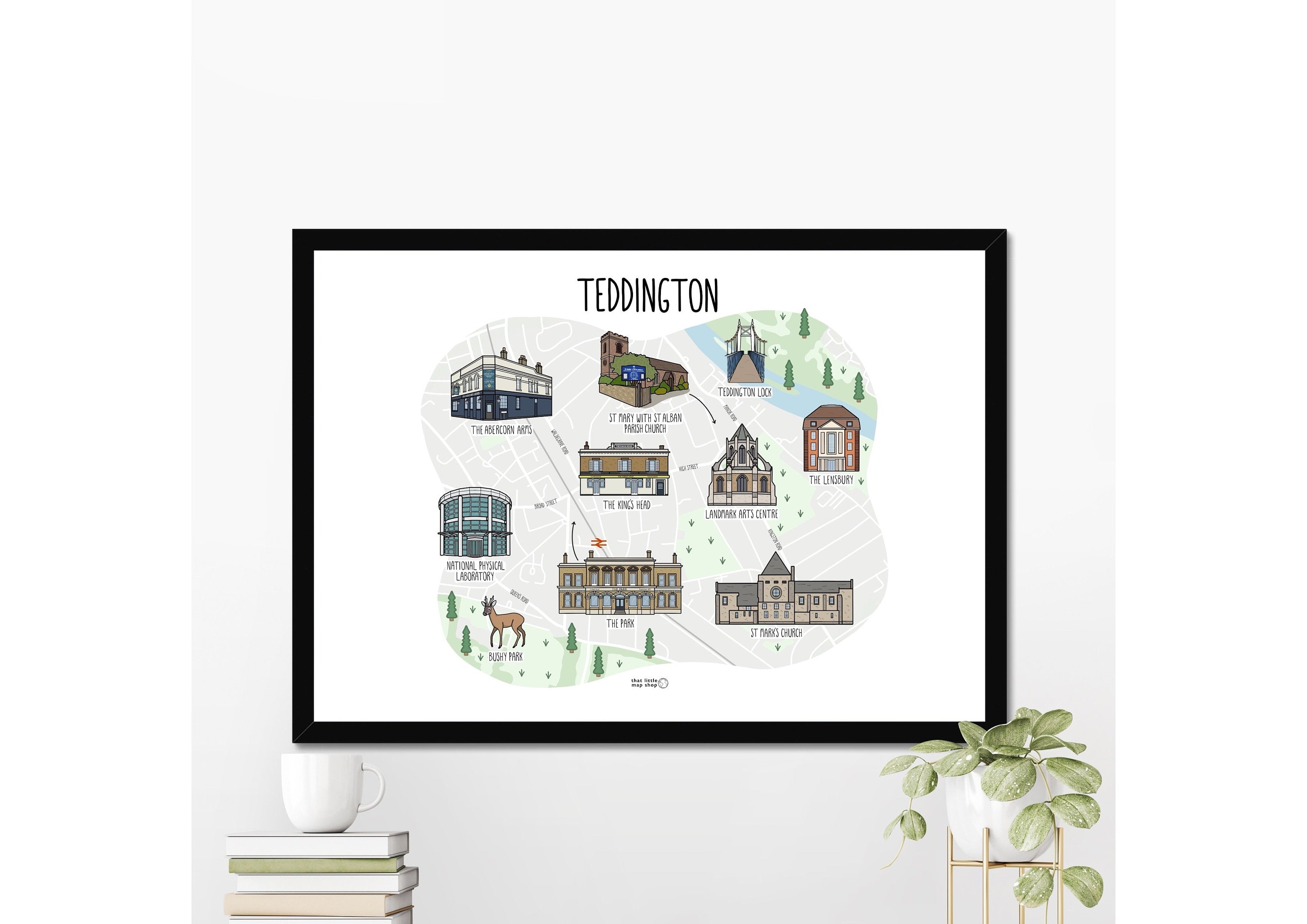 Teddington Map