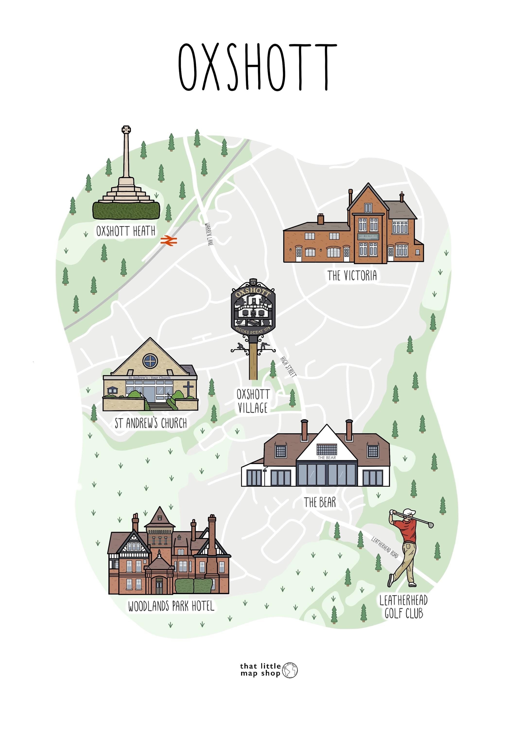 Oxshott Map
