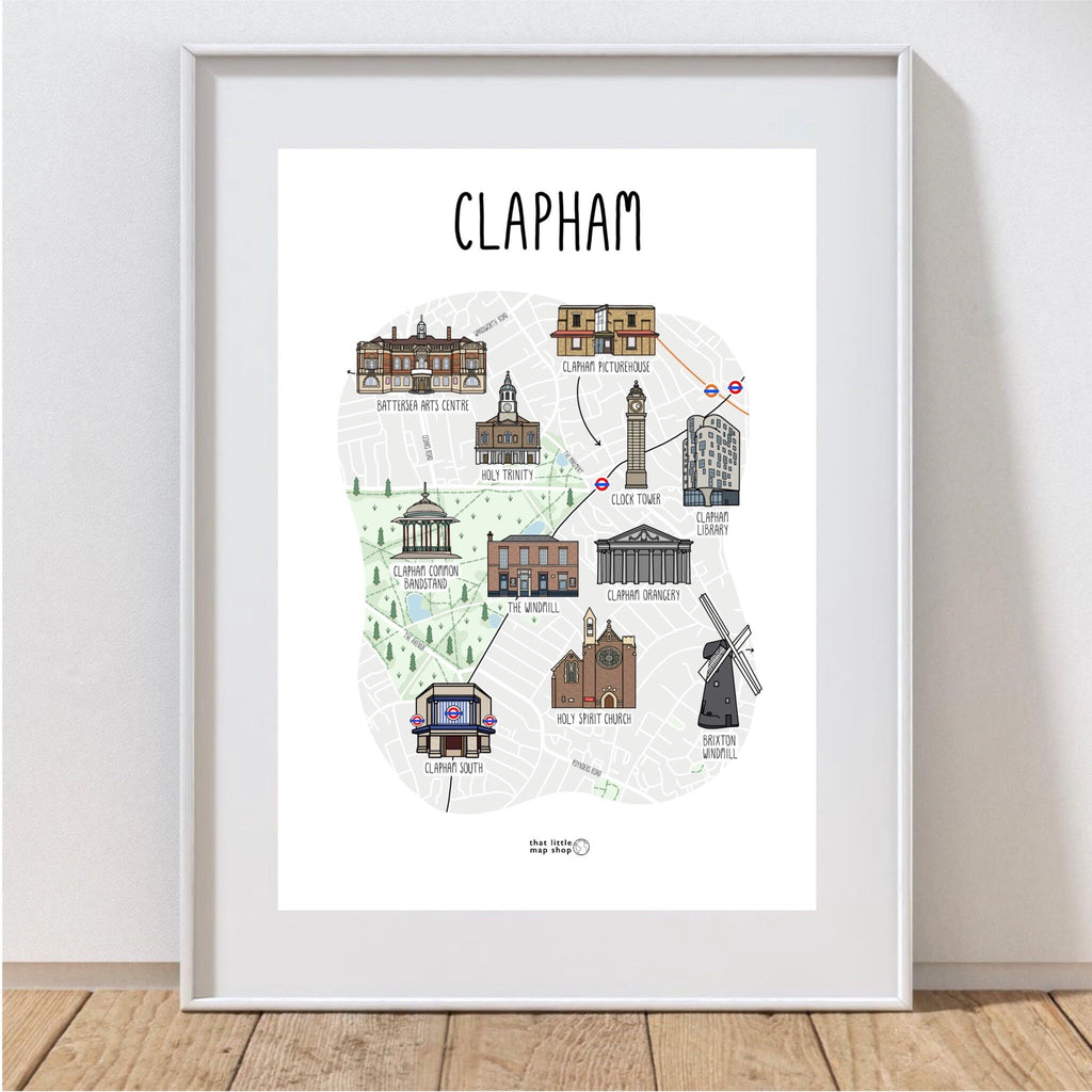 Clapham Map