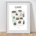 Clapham Map