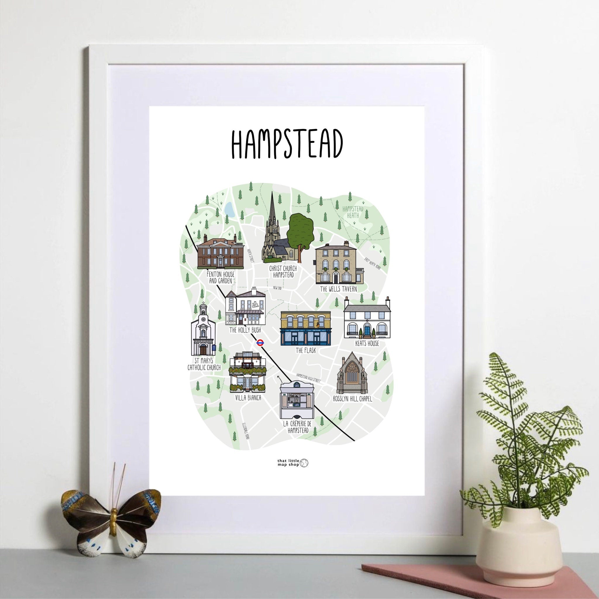 Hampstead Map