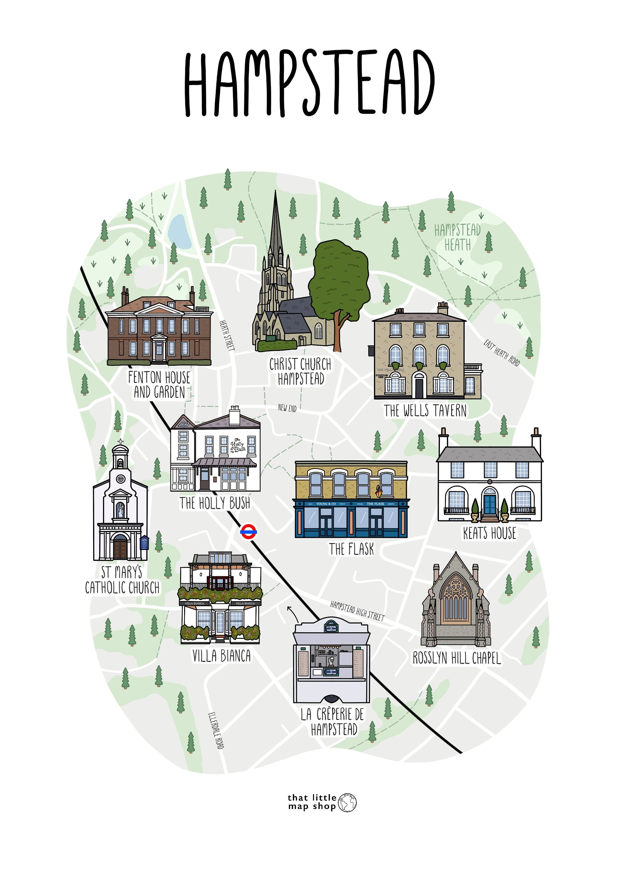 Hampstead Map