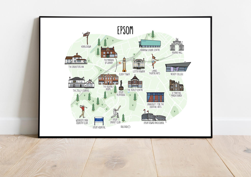 Epsom Map