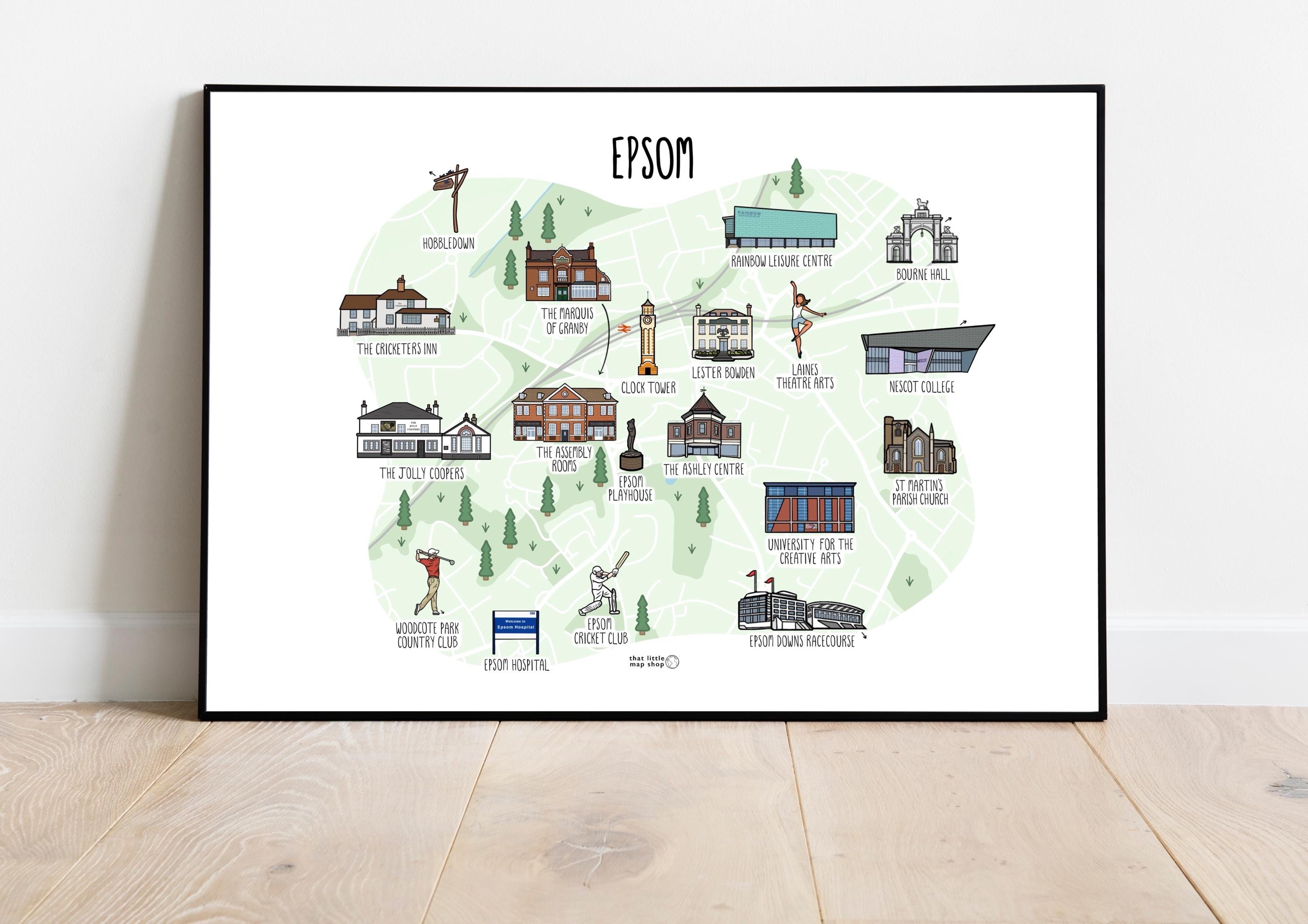 Epsom Map
