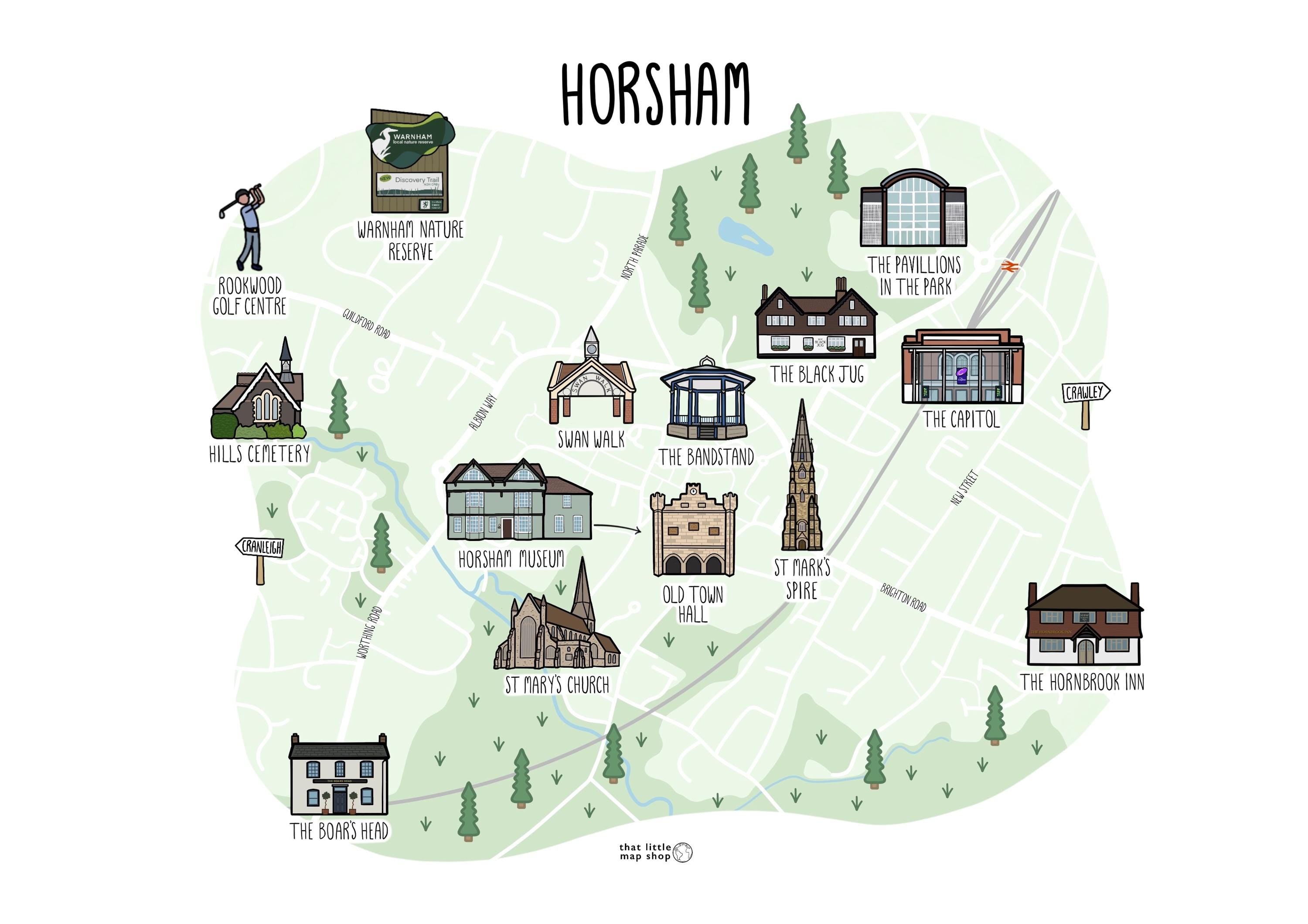 Horsham Map