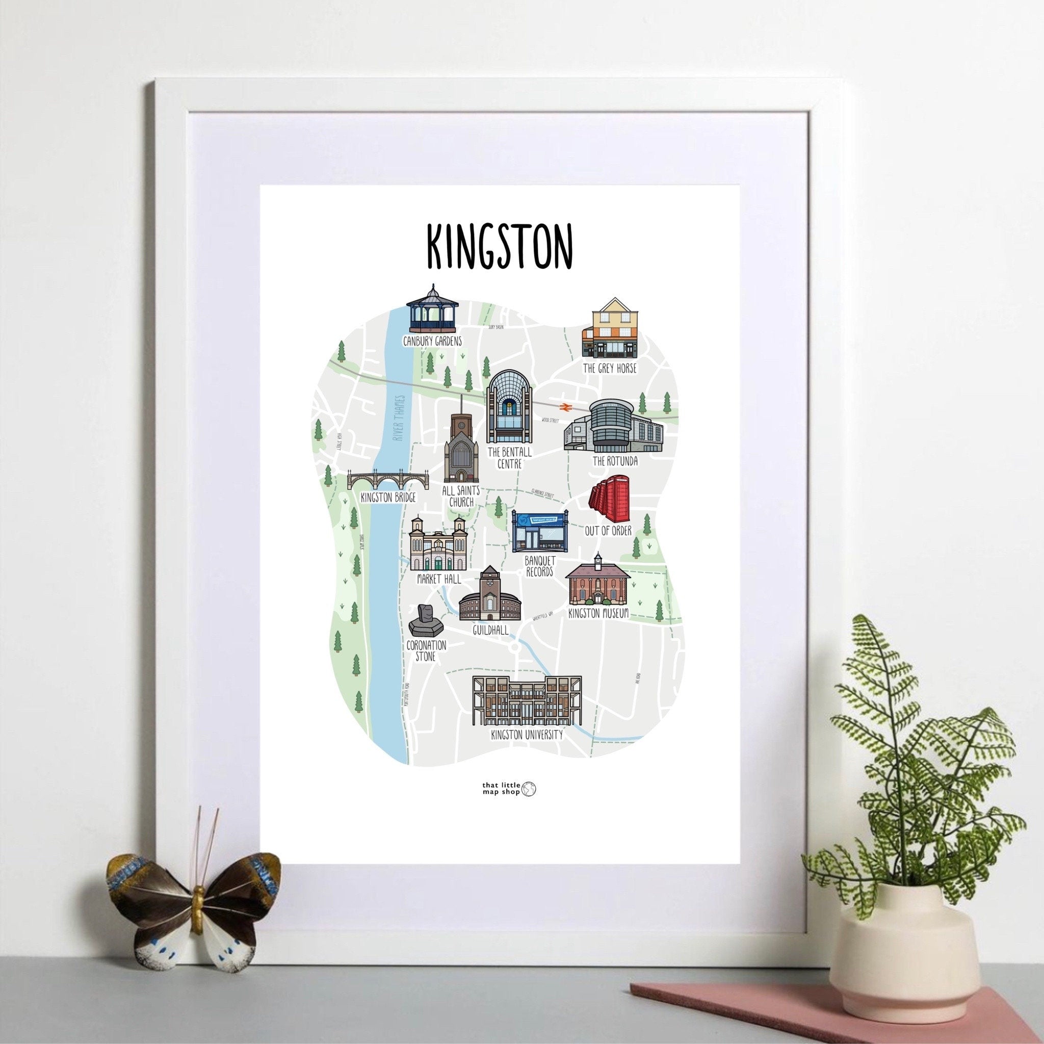Kingston upon Thames Map