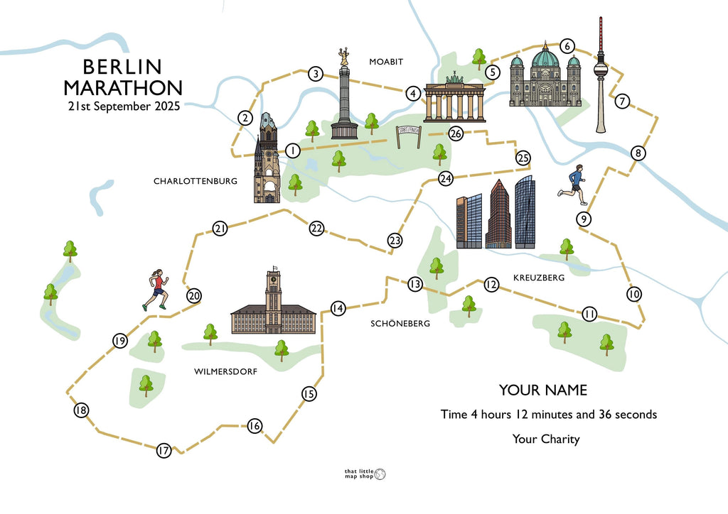 Berlin Marathon Race Map