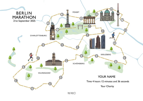 Berlin Marathon Race Map