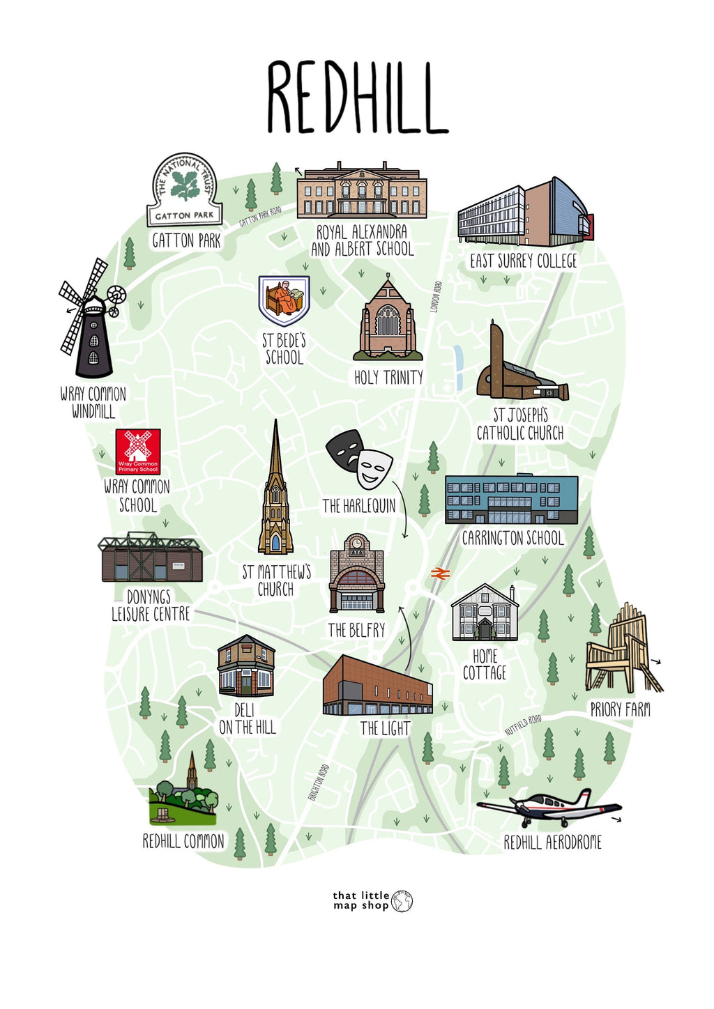 Redhill Map